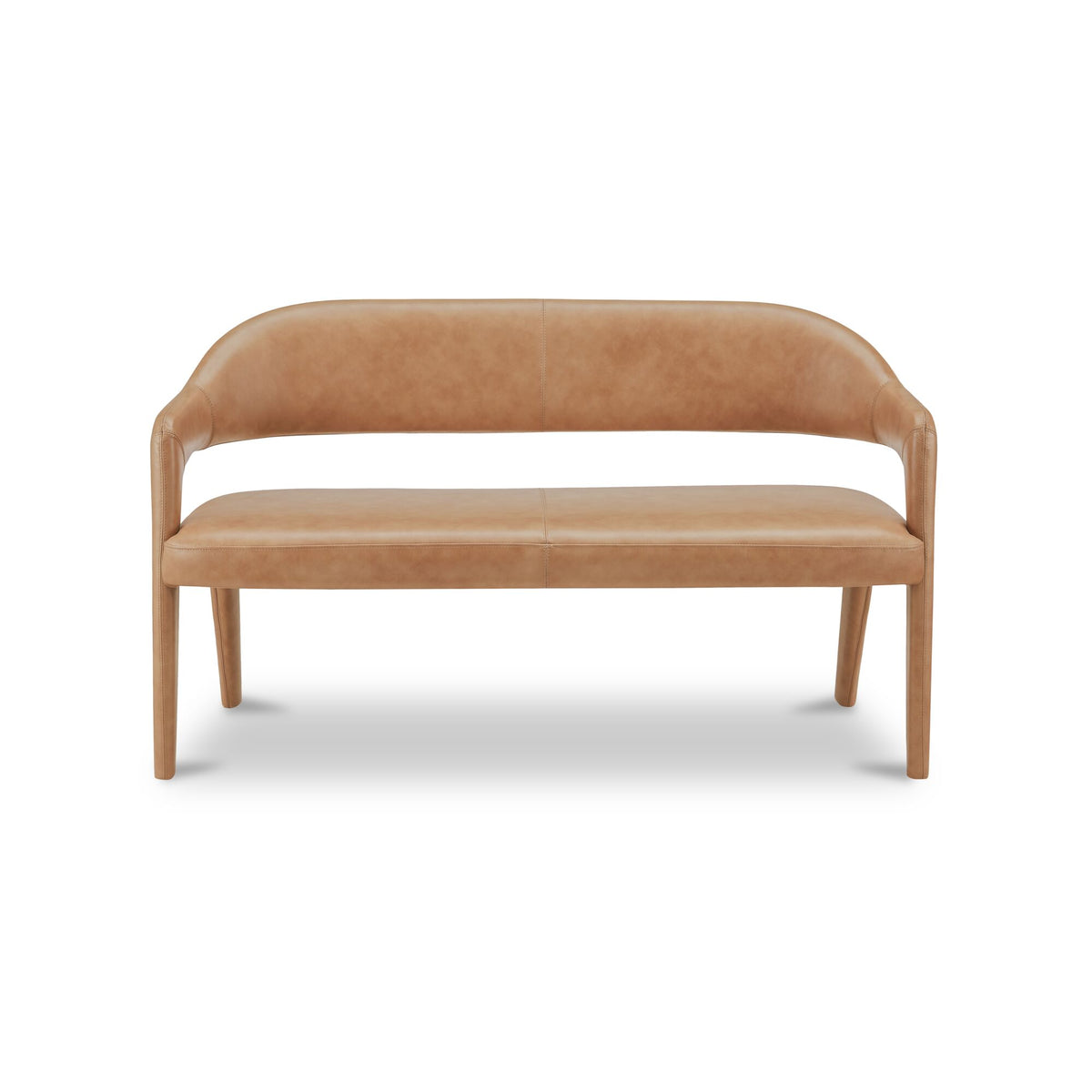Martens Dining Bench Tan Leather - image 1