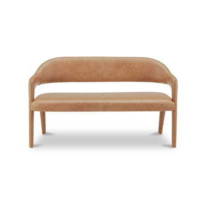 Martens Dining Bench Tan Leather - image 1