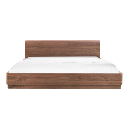 Round Off Queen Bed Walnut Brown - image 4