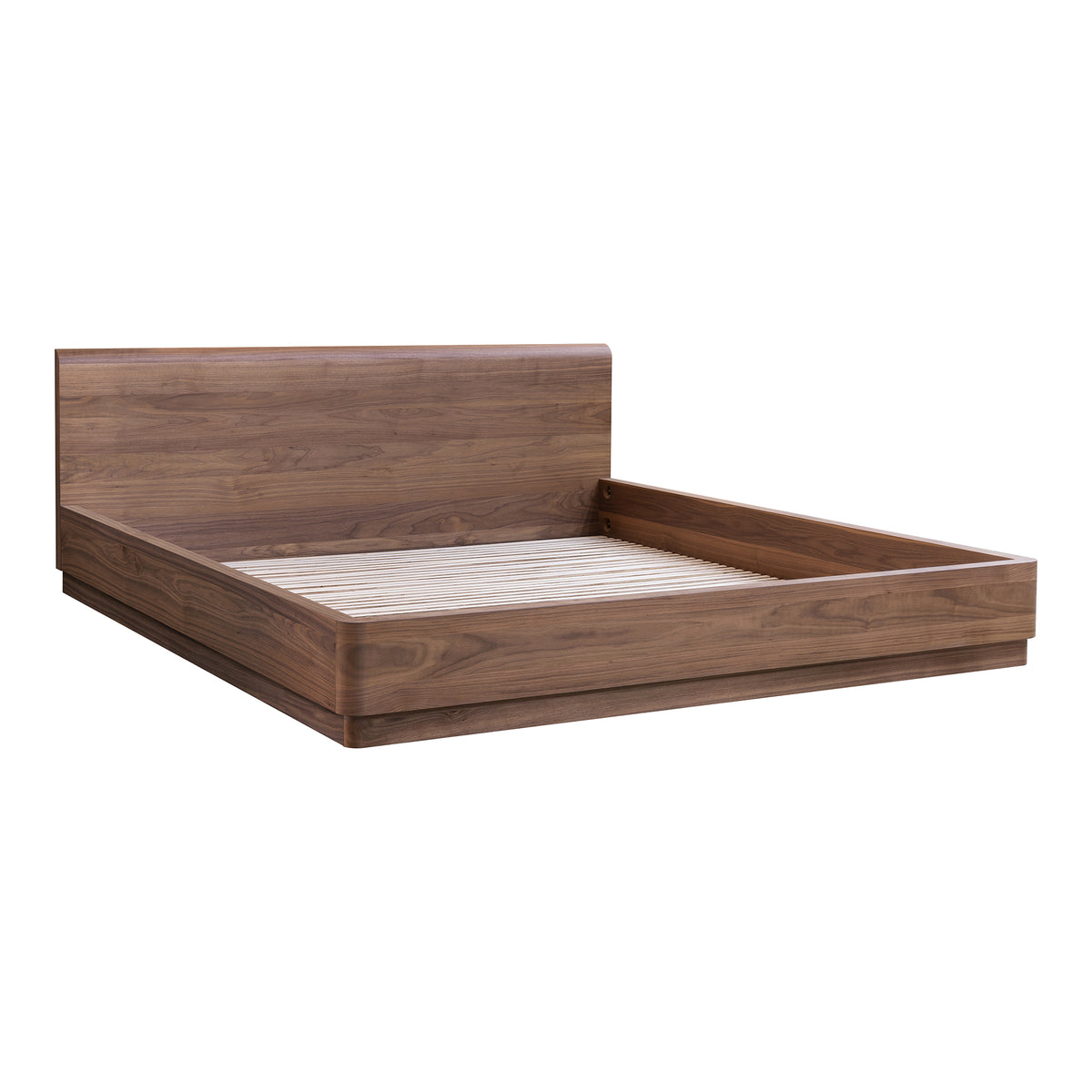 Round Off King Bed Walnut Brown - image 5