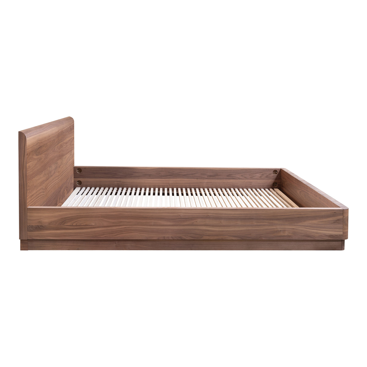 Round Off King Bed Walnut Brown - image 6