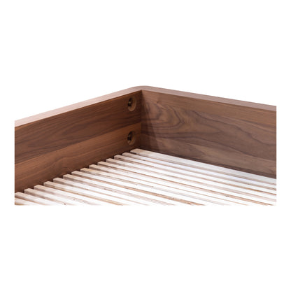 Round Off King Bed Walnut Brown - image 9