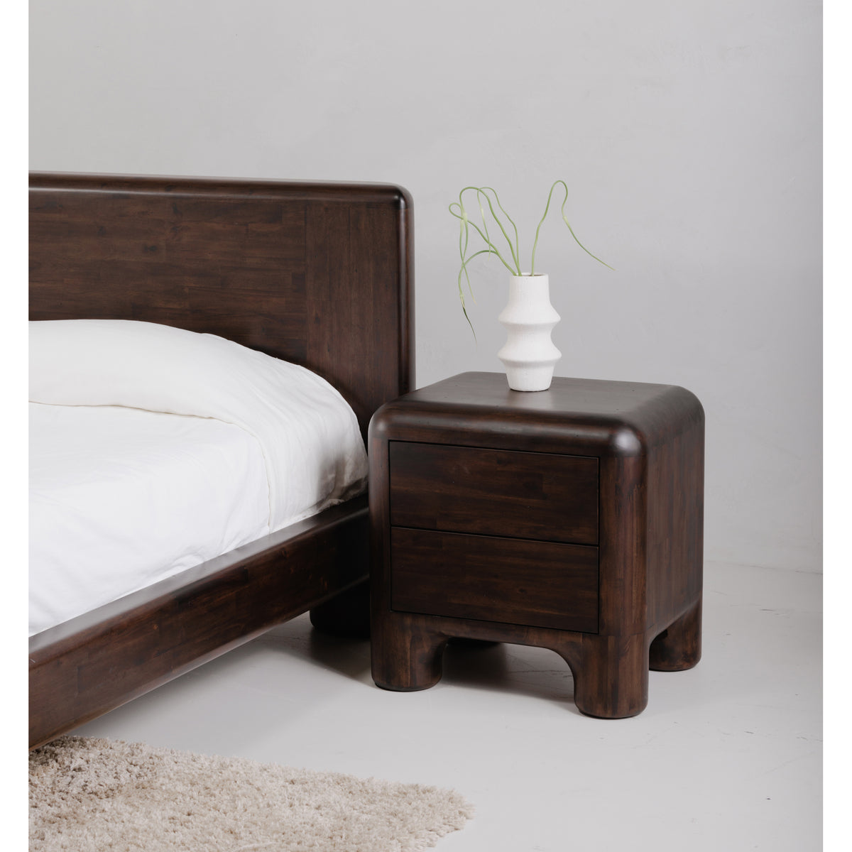 Rowan Nightstand Dark Brown lifestyle image