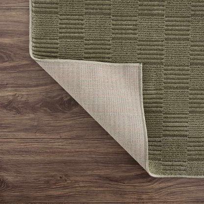 Kazuma Green Washable Area Rug