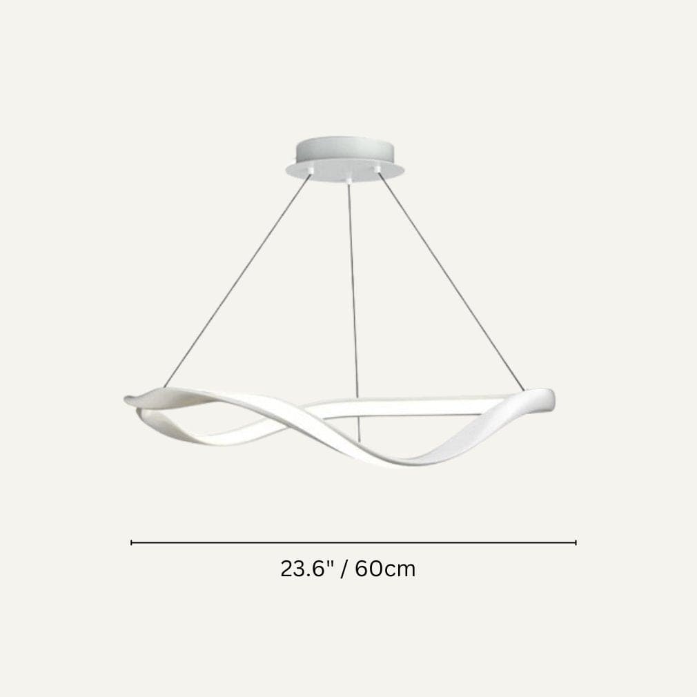 Residence Supply A - White - 1 Ring - 23.6" / 60cm - 42W / Warm White (3000K) Aaliyah Chandelier
