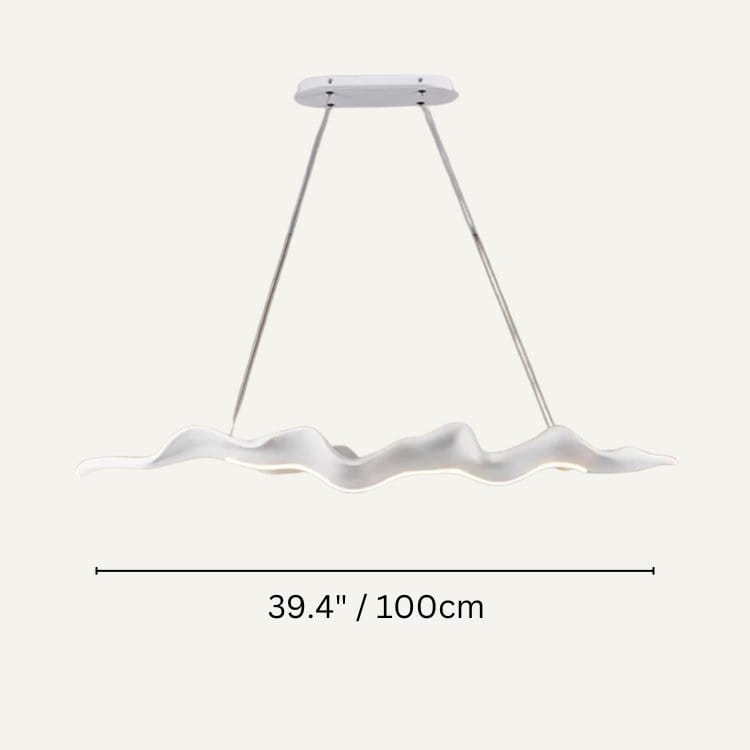 Residence Supply White / 39.4" / 100cm - Color Adjustable without Remote Control Aamin Pendant Light