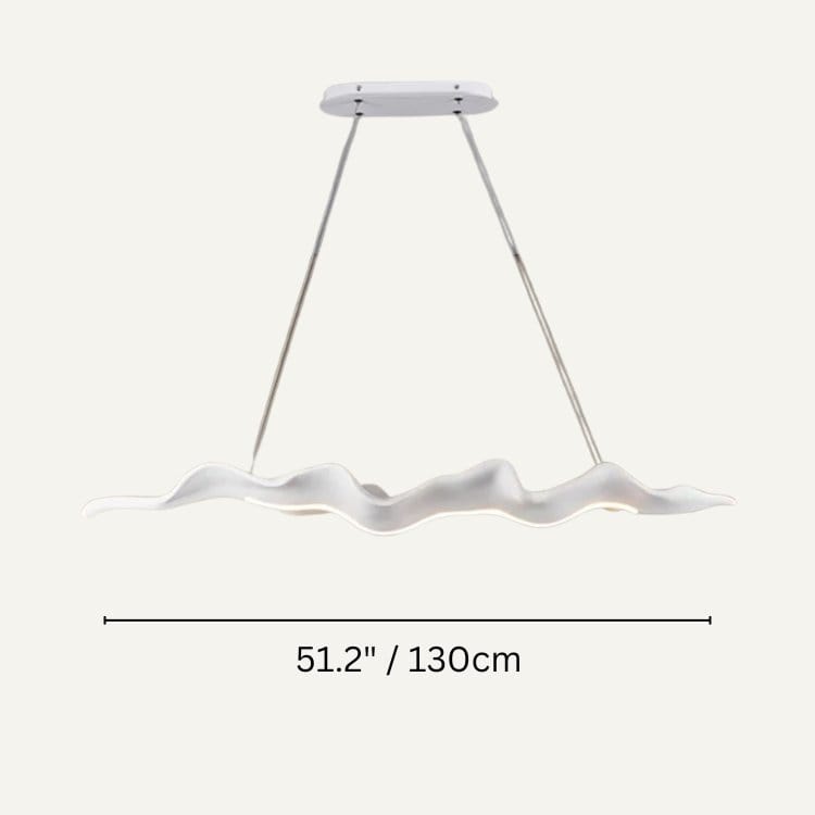 Residence Supply White / 51.2" / 130cm - Color Adjustable without Remote Control Aamin Pendant Light