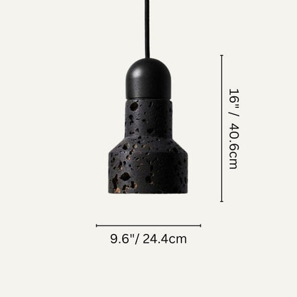 Residence Supply 9.6" x 16" / 24.4cm x 40.cm - 40W / Black Abon Pendant Light