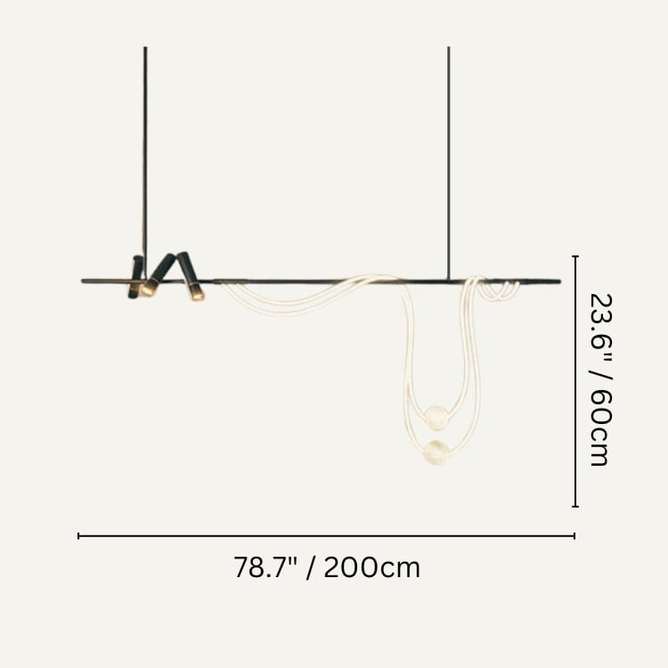 Residence Supply B - 78.7" x 23.6" / 200cm x 60cm / Cold White (6000K) Aellin Pendant Light