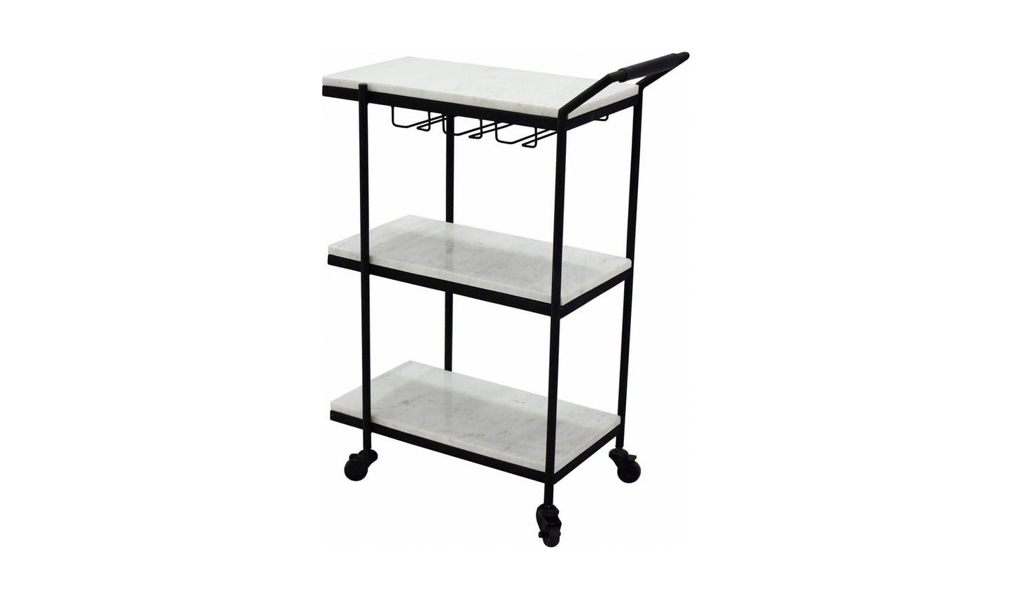 The Carpentry Shop Co. After Hours Bar Cart White After Hours Bar Cart White