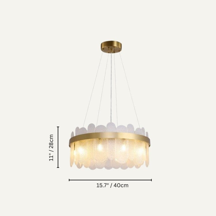 Residence Supply A - White - 15.7" x 11.0" / 40cm x 28cm - 30W / Cool White Ailine Chandelier
