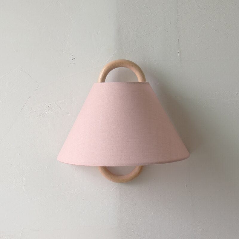 Residence Supply Plain - Light Pink / EU Plug / 13.4" x 11.8" / 34cm x 30cm Aine Wall Lamp
