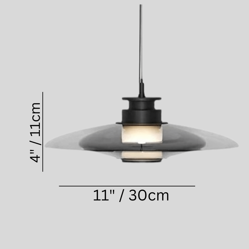 Residence Supply 4" x 11" / 11 x 30cm / 10W / Smokey Grey / Warm Light 3000K Aleni Pendant Light