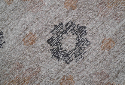 Alexa Custom Made Traditional Oushak Beige Hand Tufted wool rug.