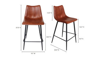 The Carpentry Shop Co. ALIBI COUNTER STOOL BROWN-M2 ALIBI COUNTER STOOL BROWN-M2