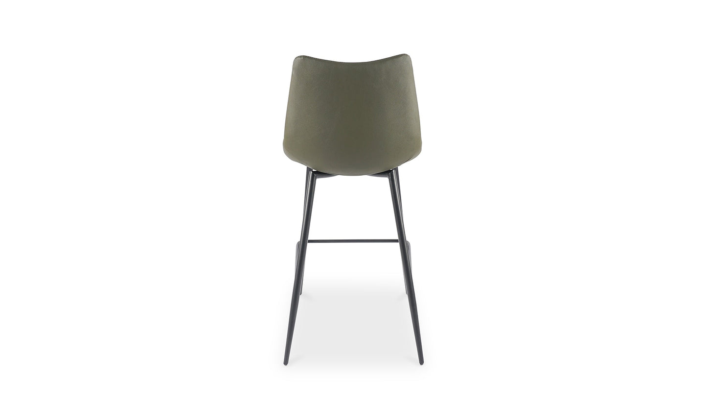 The Carpentry Shop Co. ALIBI COUNTER STOOL DARK GREEN-M2 ALIBI COUNTER STOOL DARK GREEN-M2