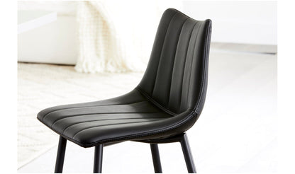 The Carpentry Shop Co. ALIBI COUNTER STOOL MATTE BLACK-M2 ALIBI COUNTER STOOL MATTE BLACK-M2