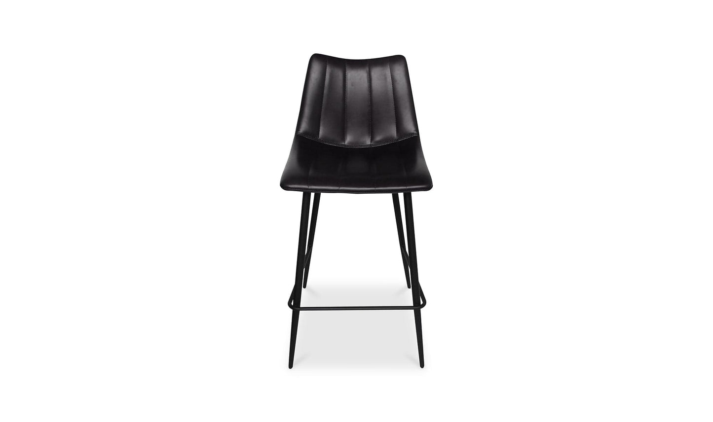 The Carpentry Shop Co. ALIBI COUNTER STOOL MATTE BLACK-M2 ALIBI COUNTER STOOL MATTE BLACK-M2