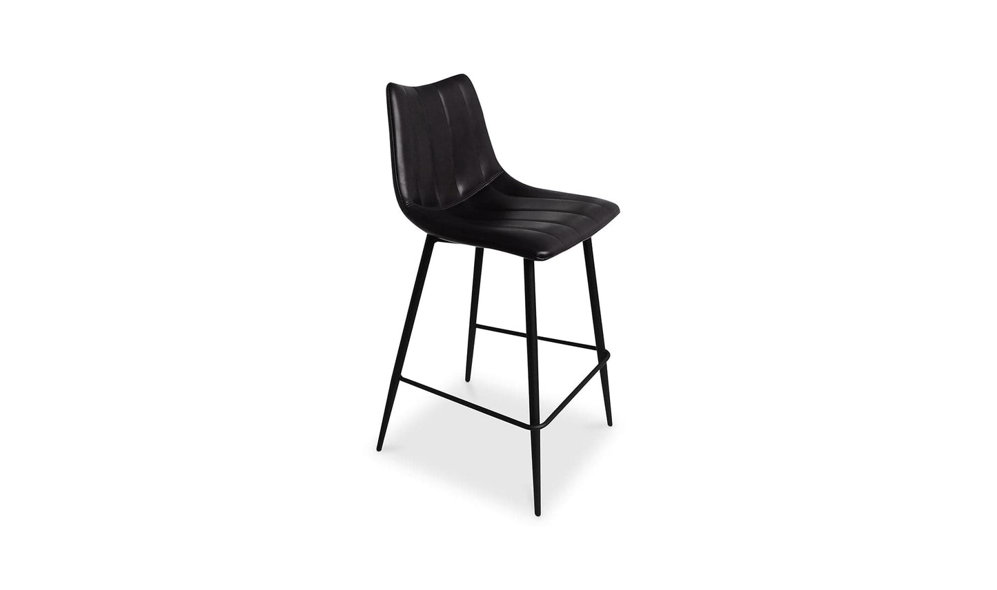 The Carpentry Shop Co. ALIBI COUNTER STOOL MATTE BLACK-M2 ALIBI COUNTER STOOL MATTE BLACK-M2