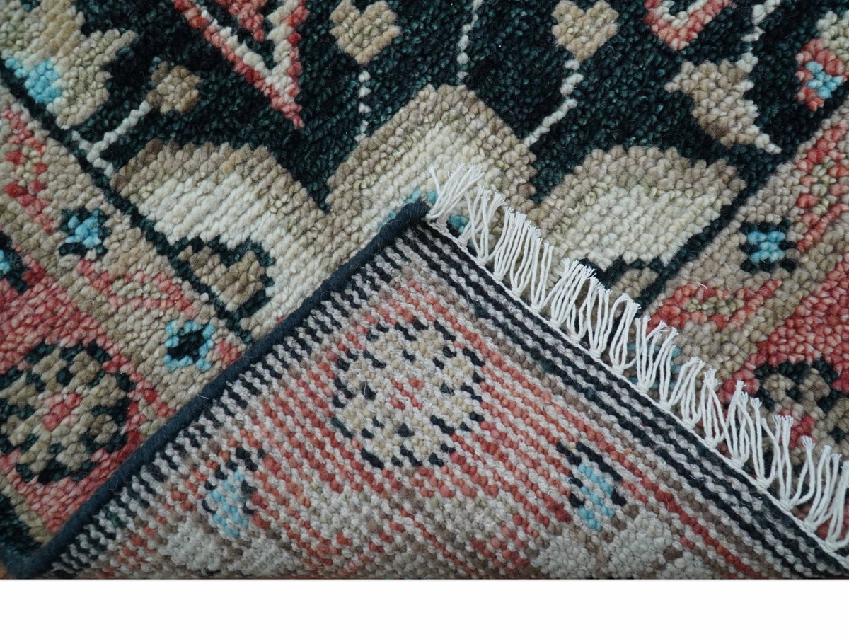 Allure Custom Made Turkish Design Beige Hand Knotted Wool Rug.