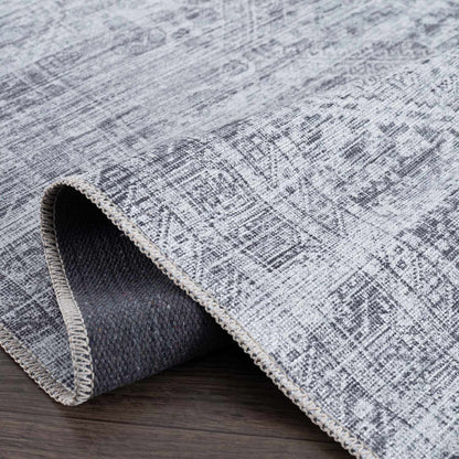 Barny Gray Blue Washable Rug - Clearance.
