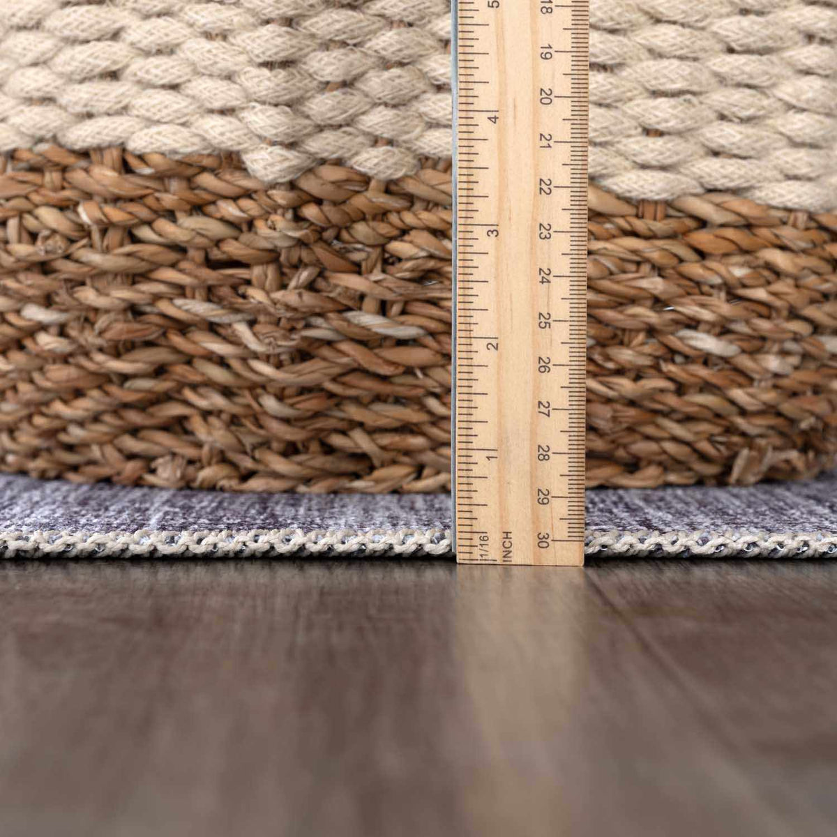 Barny Gray Blue Washable Rug - Clearance.