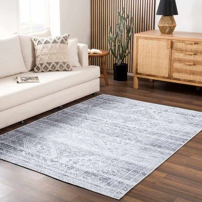 Barny Gray Blue Washable Rug - Clearance.