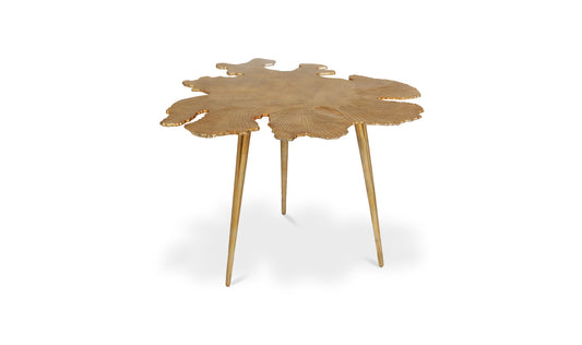 The Carpentry Shop Co. Amoeba Side Table Gold Amoeba Side Table Gold