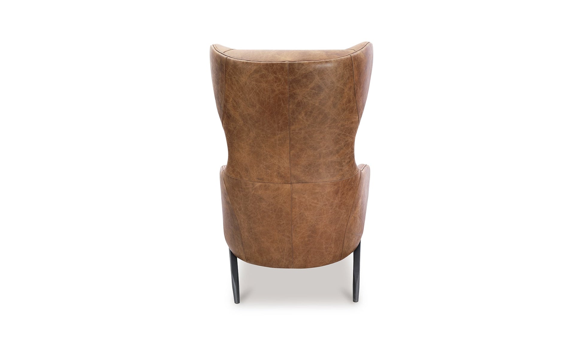 The Carpentry Shop Co. AMOS LEATHER ACCENT CHAIR OPEN ROAD BROWN LEATHER AMOS LEATHER ACCENT CHAIR OPEN ROAD BROWN LEATHER