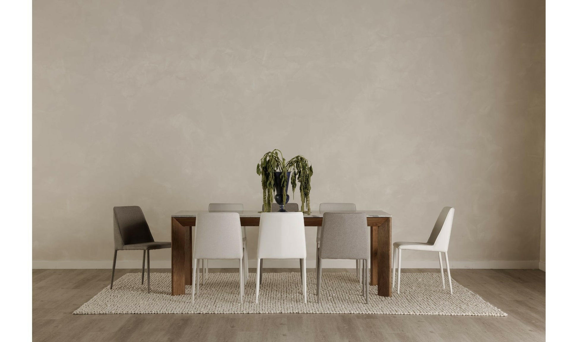 Moe's ANGLE MARBLE DINING RECTANGULAR TABLE