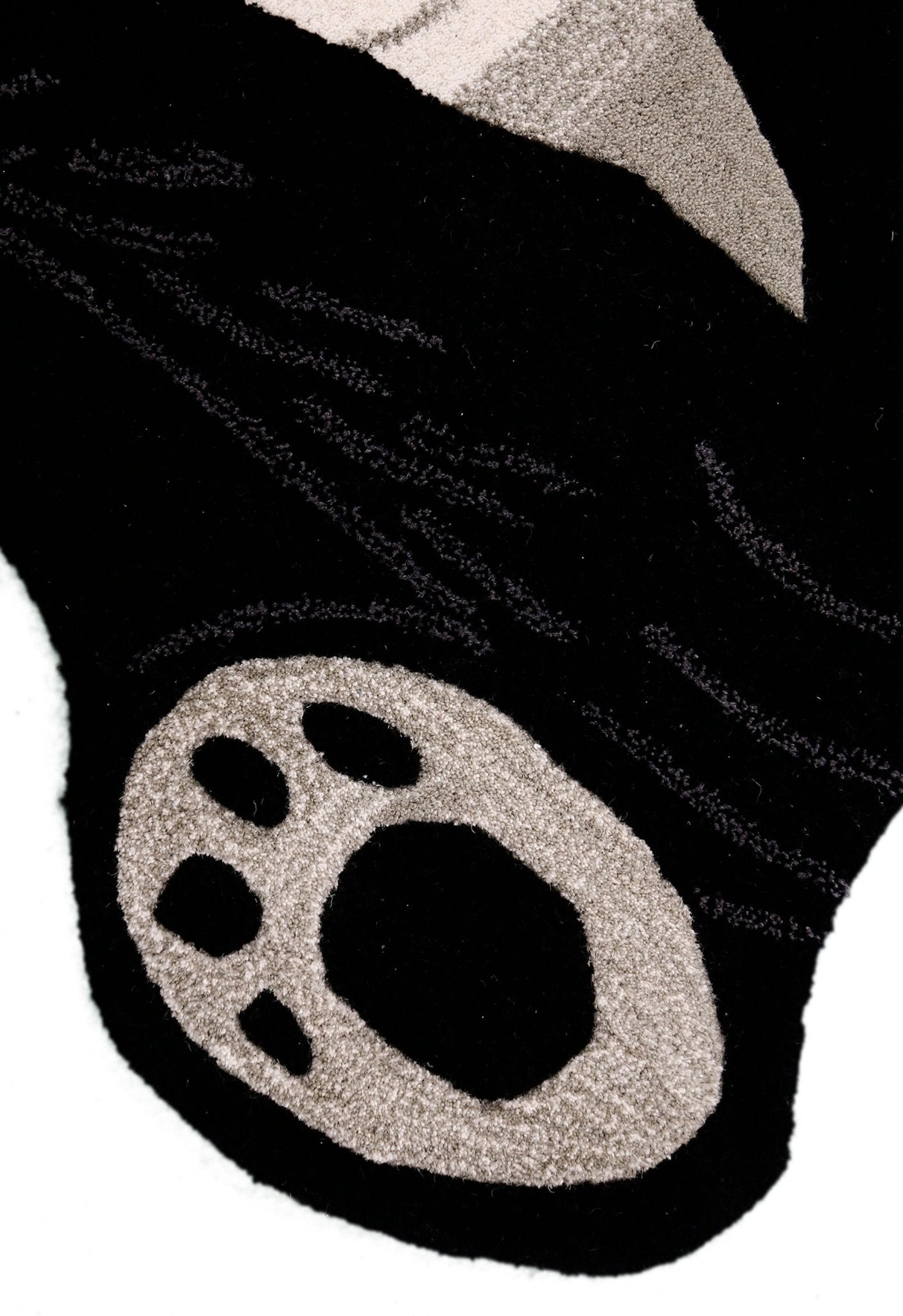 Animal Black Panda Hand Tufted 3x5 Wool Area Rug