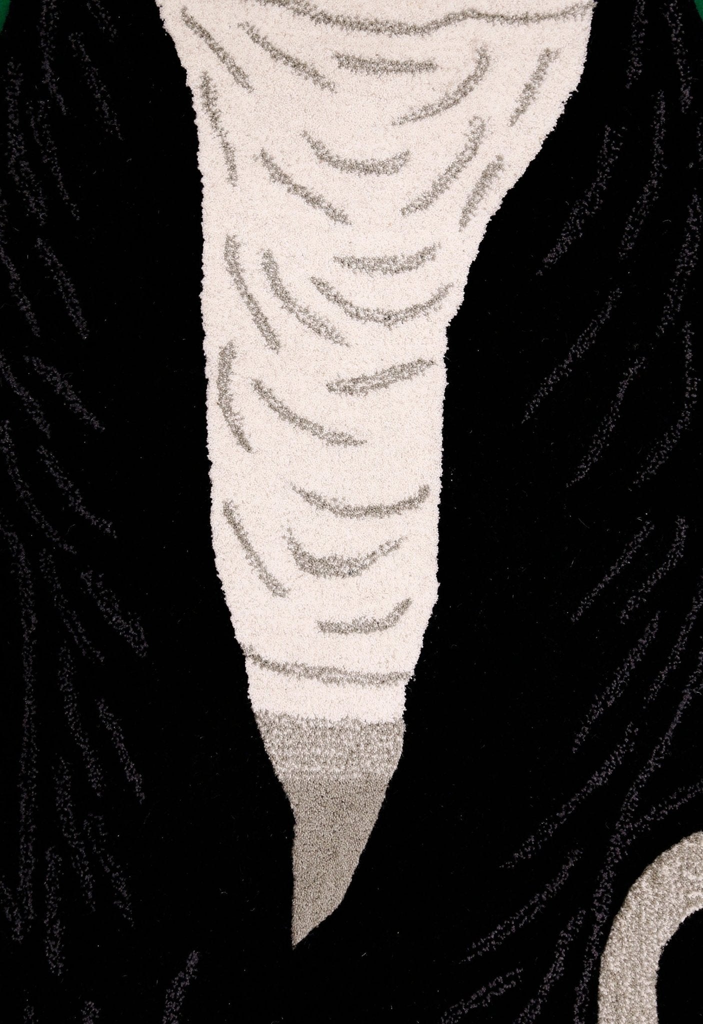 Animal Black Panda Hand Tufted 3x5 Wool Area Rug