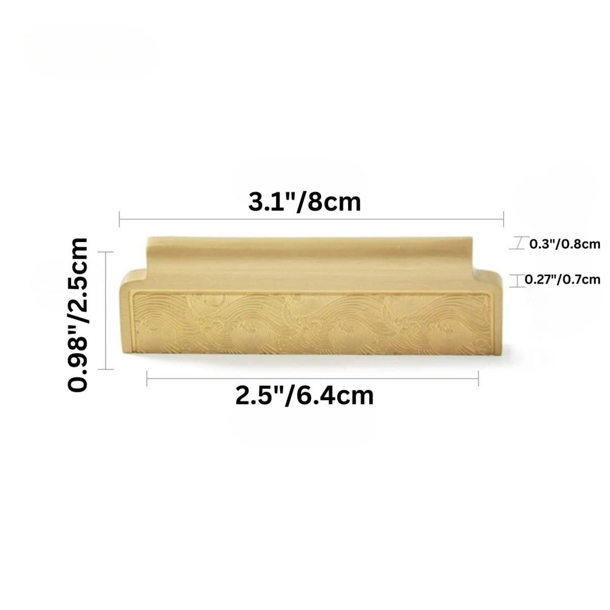 Residence Supply Pull Bar: 3.1" x 0.98" / 8 x 2.5cm Aniva Knob & Pull Bar