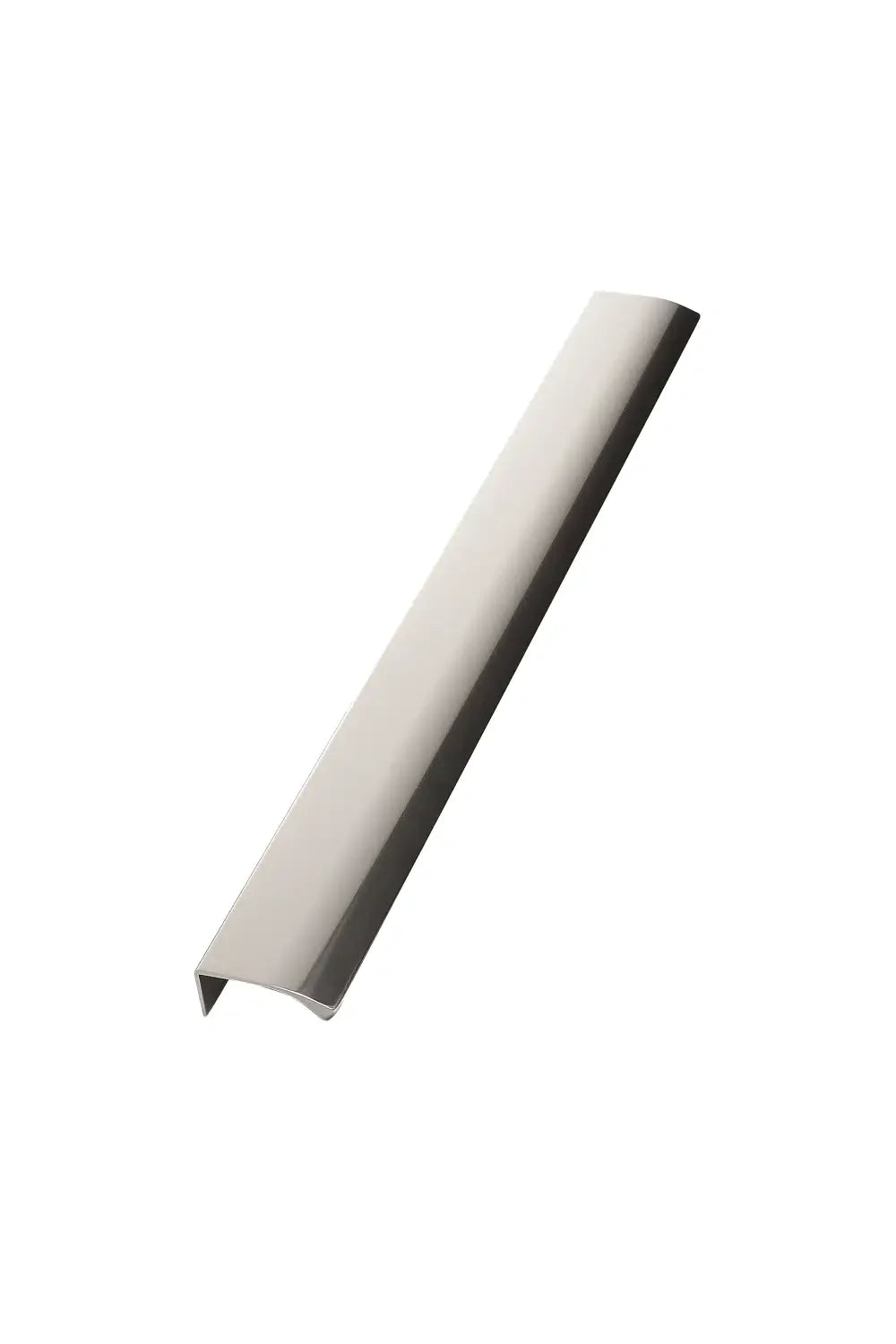 Bright Anodized "Edge Straight" Tab Drawer Pulls.