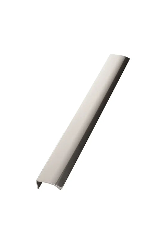 Bright Anodized "Edge Straight" Tab Drawer Pulls.