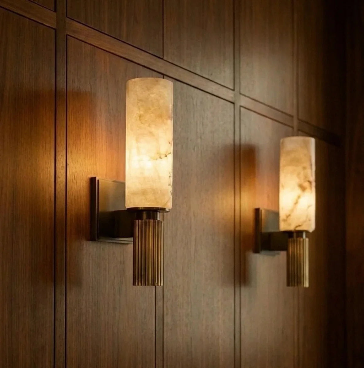 Ansu Alabaster Wall Lamp.