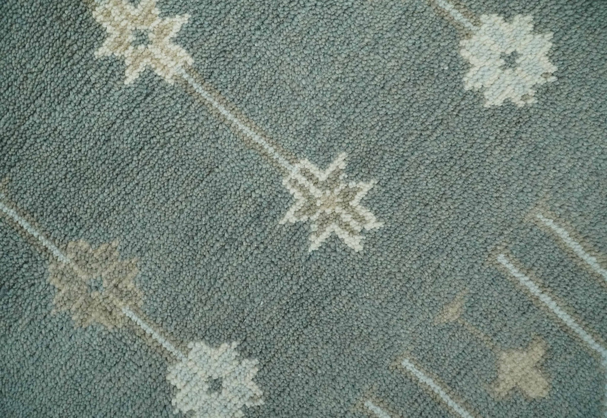 Antique Style Tree of life Gray, Beige and Silver Traditional Hand Knotted Custom Made wool Area Rug.