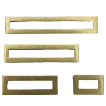 Linea Aged Brass Drawer Pulls.
