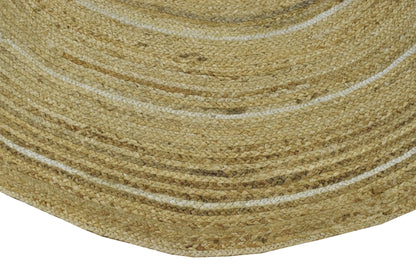 The Rug Decor Area Rug 100% ALL NATURAL FIBER HAND BRAIDED BOHO ROUND JUTE RUG 100% ALL NATURAL FIBER HAND BRAIDED BOHO ROUND JUTE RUG