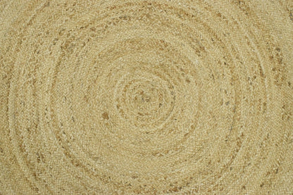 The Rug Decor Area Rug 100% ALL NATURAL FIBER HAND BRAIDED BOHO WHITE ROUND JUTE RUG 100% ALL NATURAL FIBER HAND BRAIDED BOHO WHITE ROUND JUTE RUG
