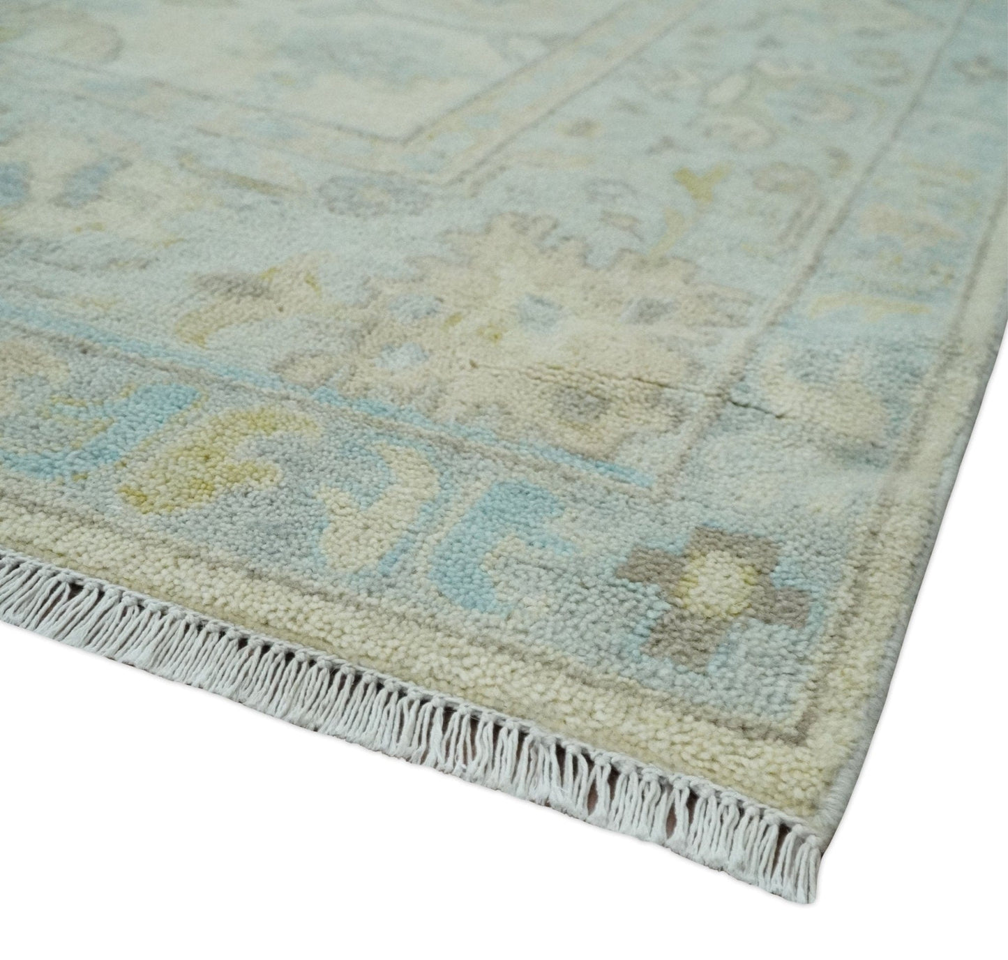 The Rug Decor Area Rug Antique look Beige and Gray Hand knotted Custom Made Oushak wool Area Rug Antique look Beige and Gray Hand knotted Custom Made Oushak wool Area Rug
