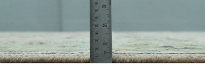 The Rug Decor Area Rug Antique Style floral Hand knotted Peach Pink and Green Custom Made Wool Area Rug Antique Style floral Hand knotted Peach Pink and Green Custom Made Wool Area Rug