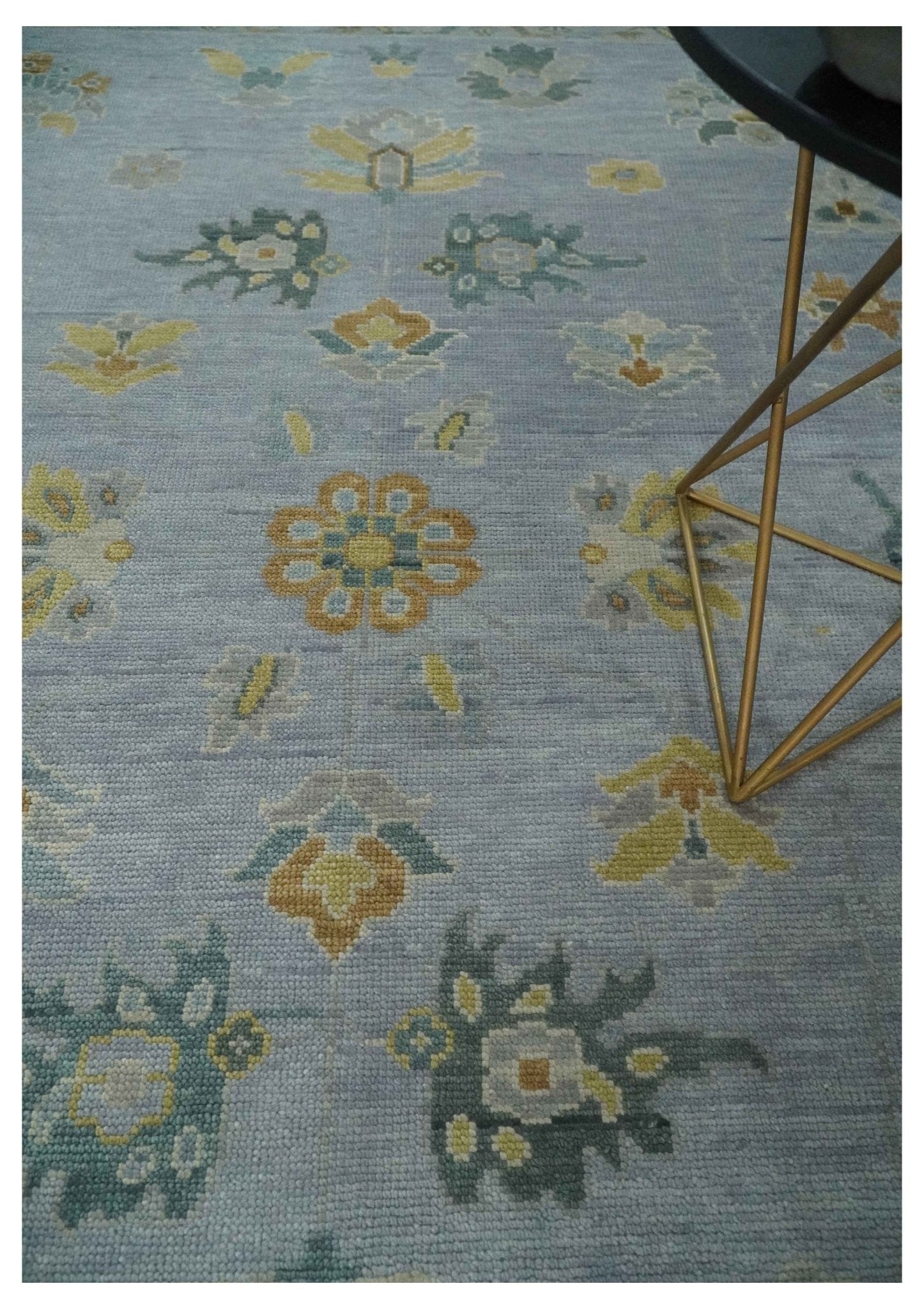 The Rug Decor Area Rug Antique Style Silver and Gray Traditional Hand knotted Oushak Custom Made wool Rug Antique Style Silver and Gray Traditional Hand knotted Oushak Custom Made wool Rug