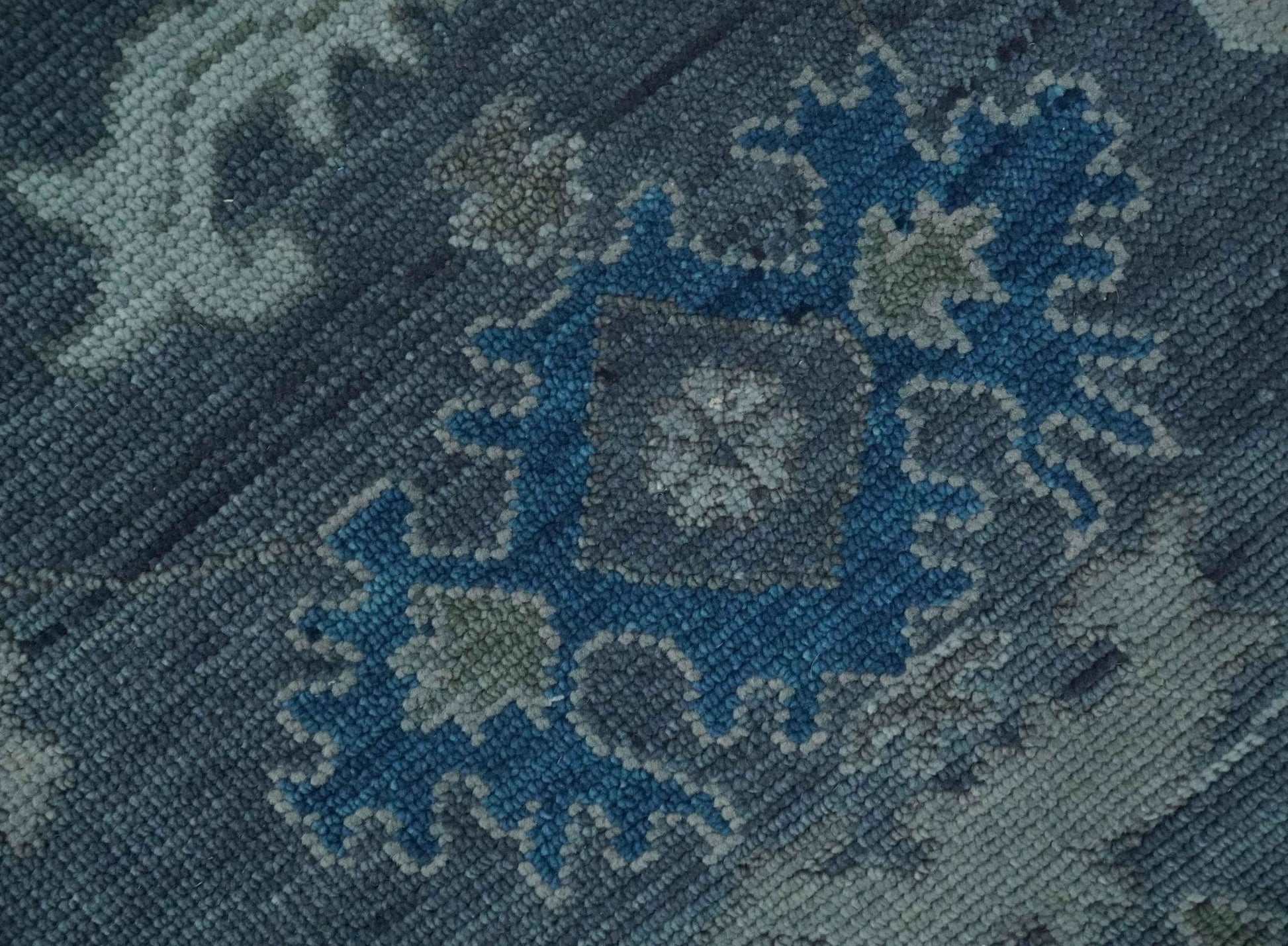 The Rug Decor Area Rug Charcoal and Silver Hand knotted Traditional Oushak Custom Made wool Area Rug Charcoal and Silver Hand knotted Traditional Oushak Custom Made wool Area Rug