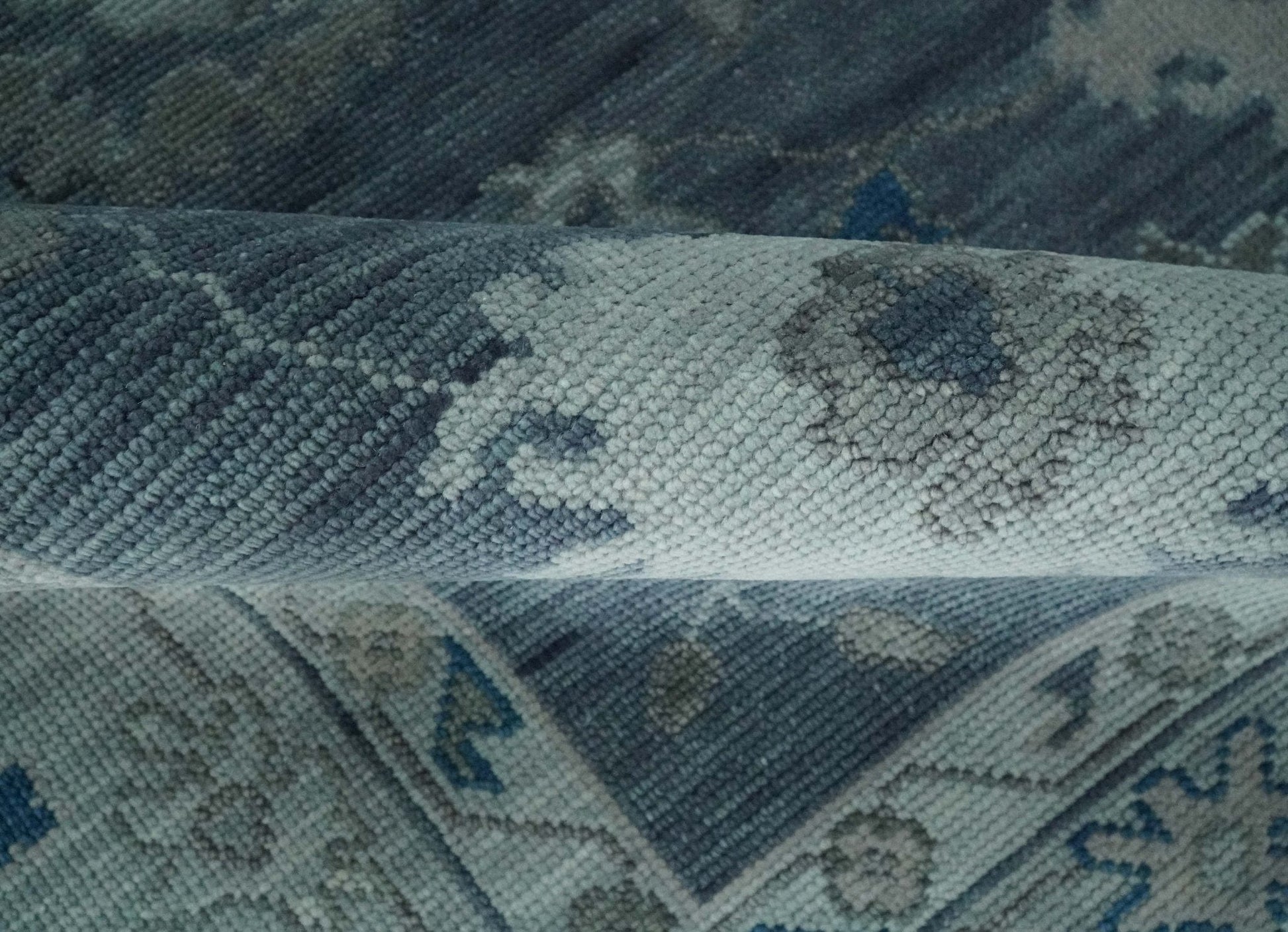 The Rug Decor Area Rug Charcoal and Silver Hand knotted Traditional Oushak Custom Made wool Area Rug Charcoal and Silver Hand knotted Traditional Oushak Custom Made wool Area Rug