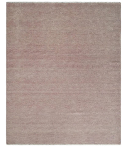 The Rug Decor Area Rug 8x10 Contemporary Custom Made Modern Solid Peach Hand knotted Wool Area Rug Contemporary Custom Made Modern Solid Peach Hand knotted Wool Area Rug