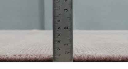 The Rug Decor Area Rug Contemporary Custom Made Modern Solid Peach Hand knotted Wool Area Rug Contemporary Custom Made Modern Solid Peach Hand knotted Wool Area Rug