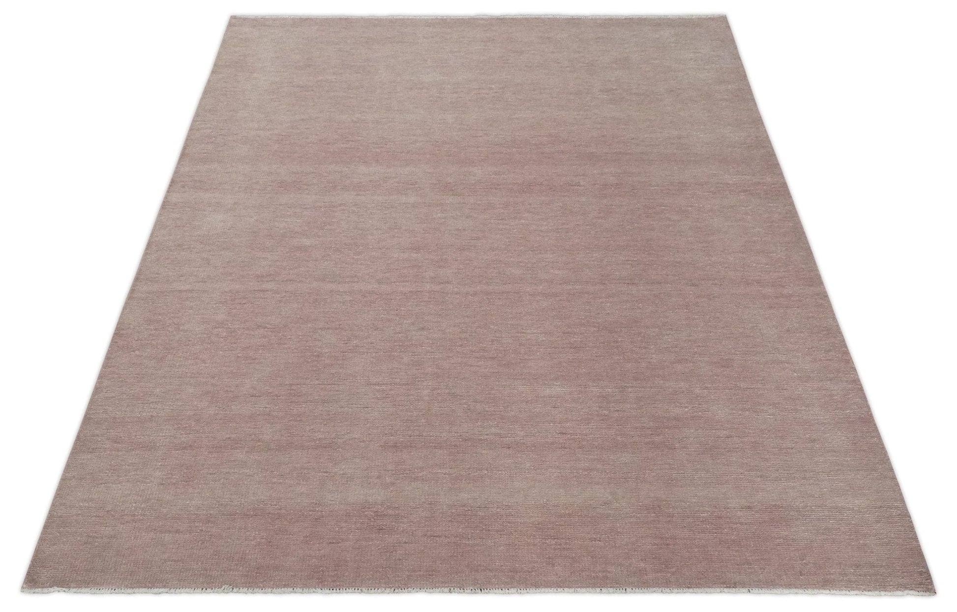 The Rug Decor Area Rug Contemporary Custom Made Modern Solid Peach Hand knotted Wool Area Rug Contemporary Custom Made Modern Solid Peach Hand knotted Wool Area Rug