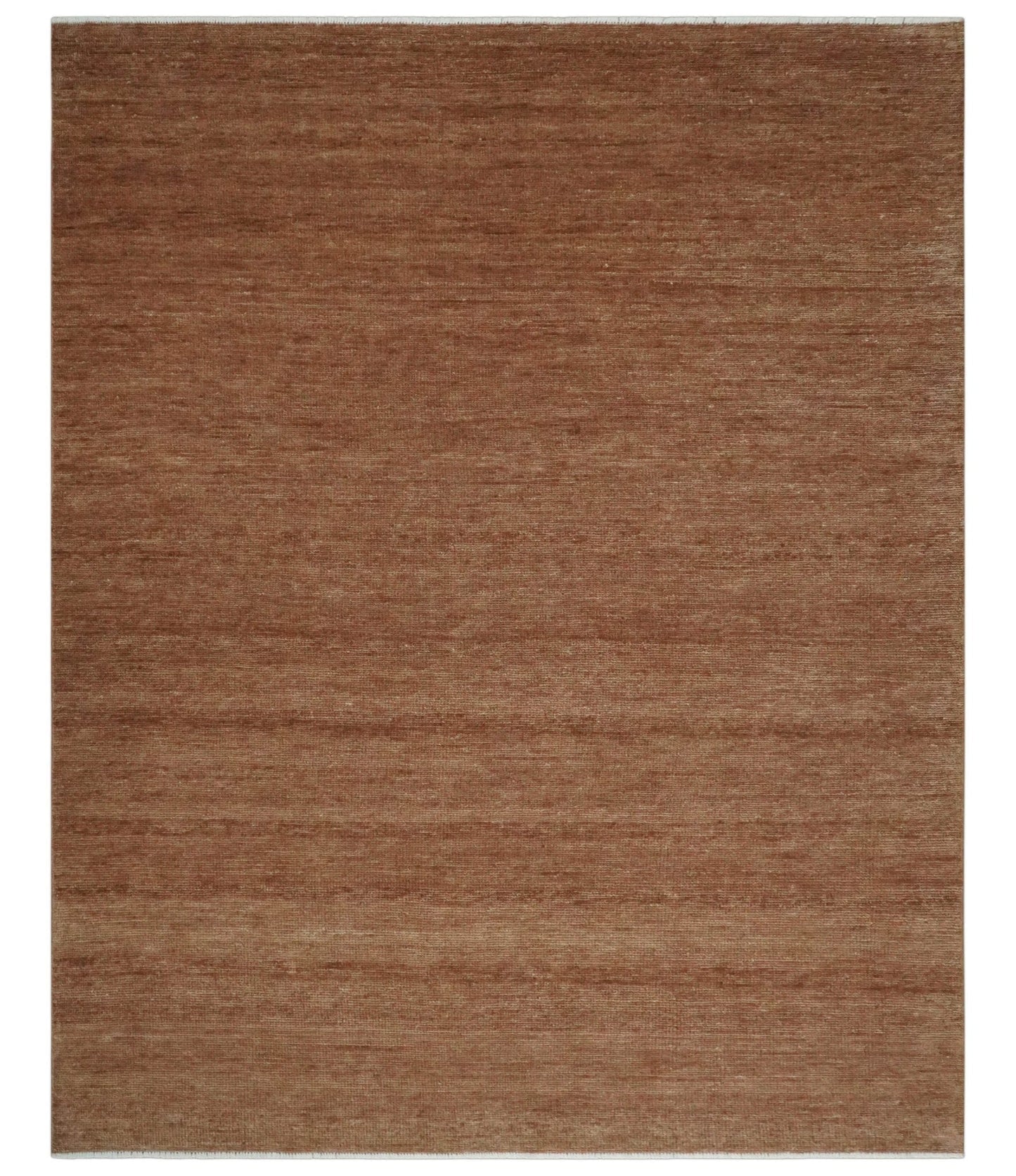 The Rug Decor Area Rug 8x10 Contemporary Solid Brick Red Hand knotted Custom Made wool Area Rug Contemporary Solid Brick Red Hand knotted Custom Made wool Area Rug