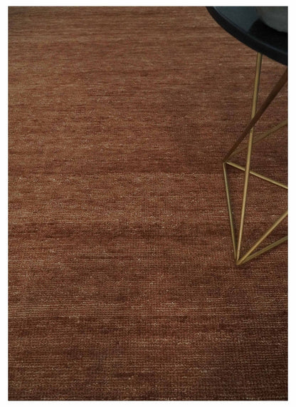 The Rug Decor Area Rug Contemporary Solid Brick Red Hand knotted Custom Made wool Area Rug Contemporary Solid Brick Red Hand knotted Custom Made wool Area Rug